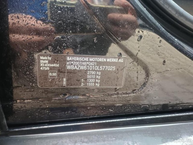 BMW X5 40d s vadným motorem